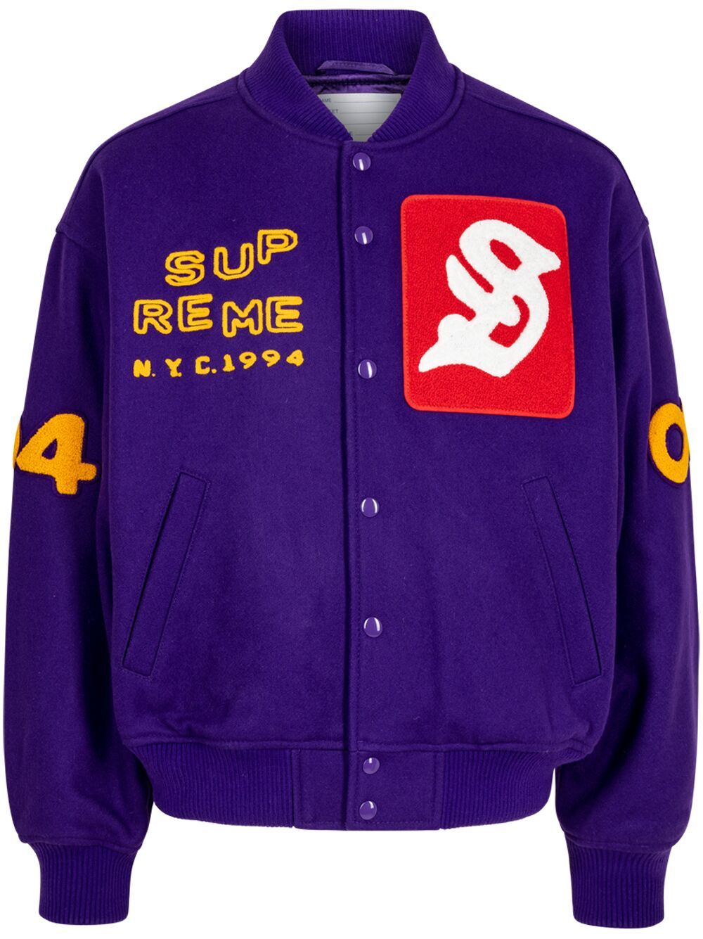 Supreme Tourist Purple 棒球夹克 - 紫色