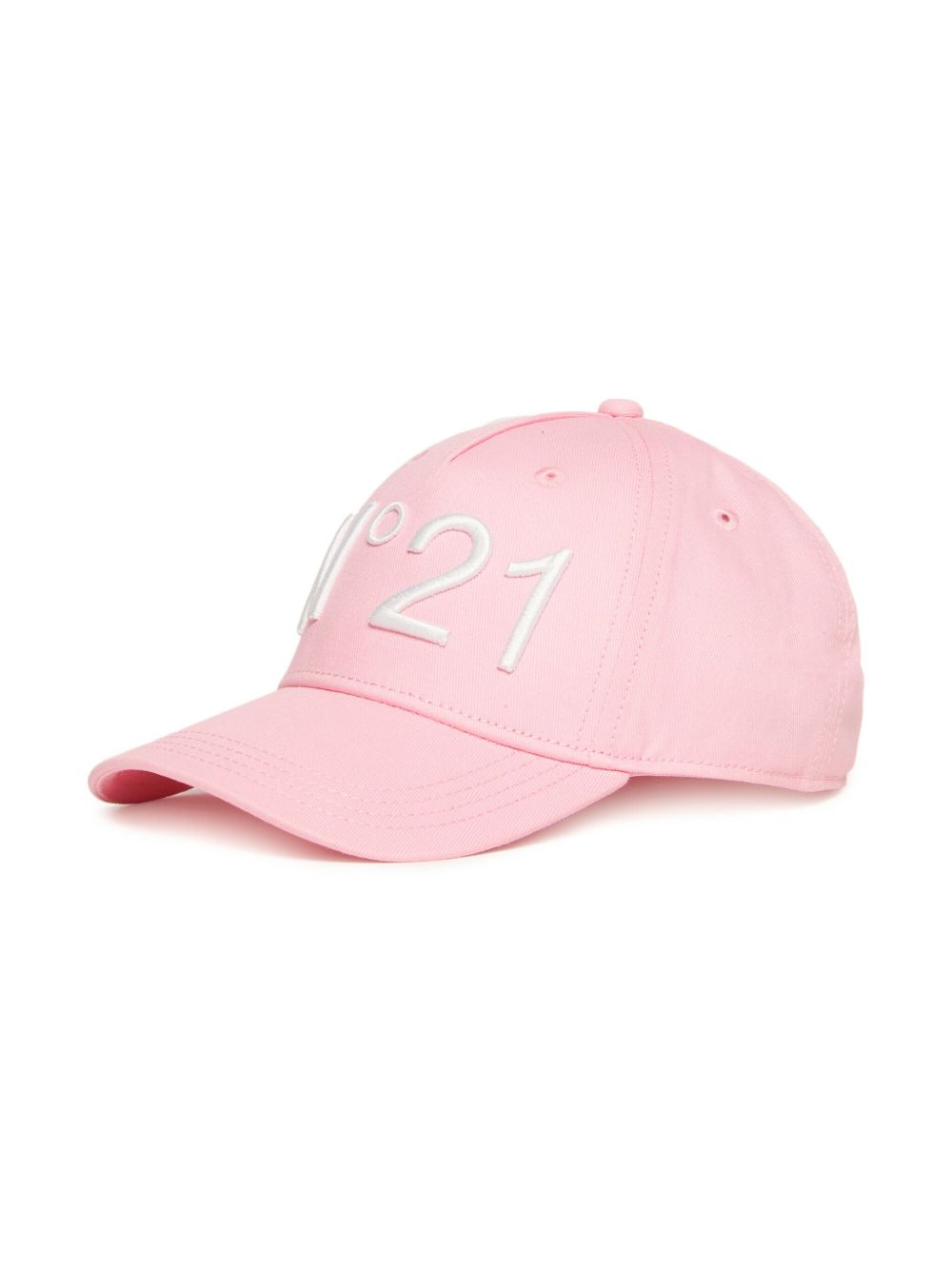 Nº21 Kids logo刺绣棒球帽 - 粉色