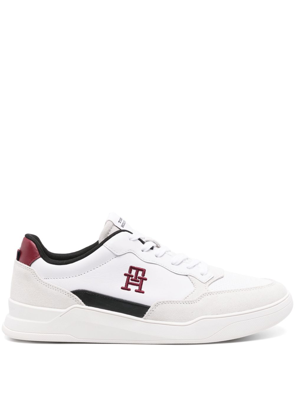 Tommy Hilfiger Elevated Cupsole 皮质运动鞋 - 白色