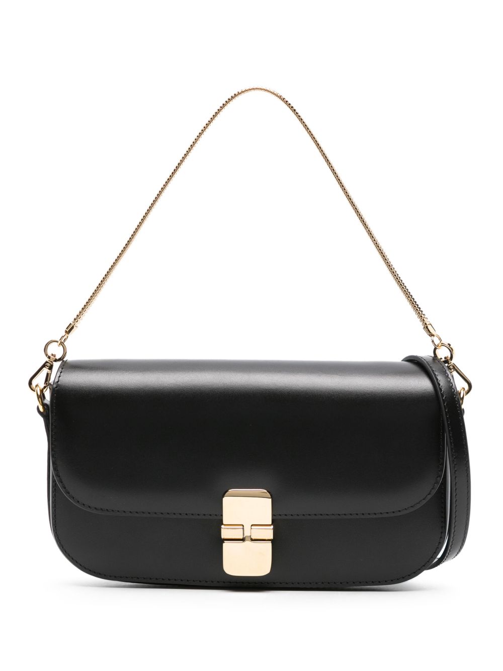 A.P.C. Grace Chaine 皮质手拿包 - 黑色