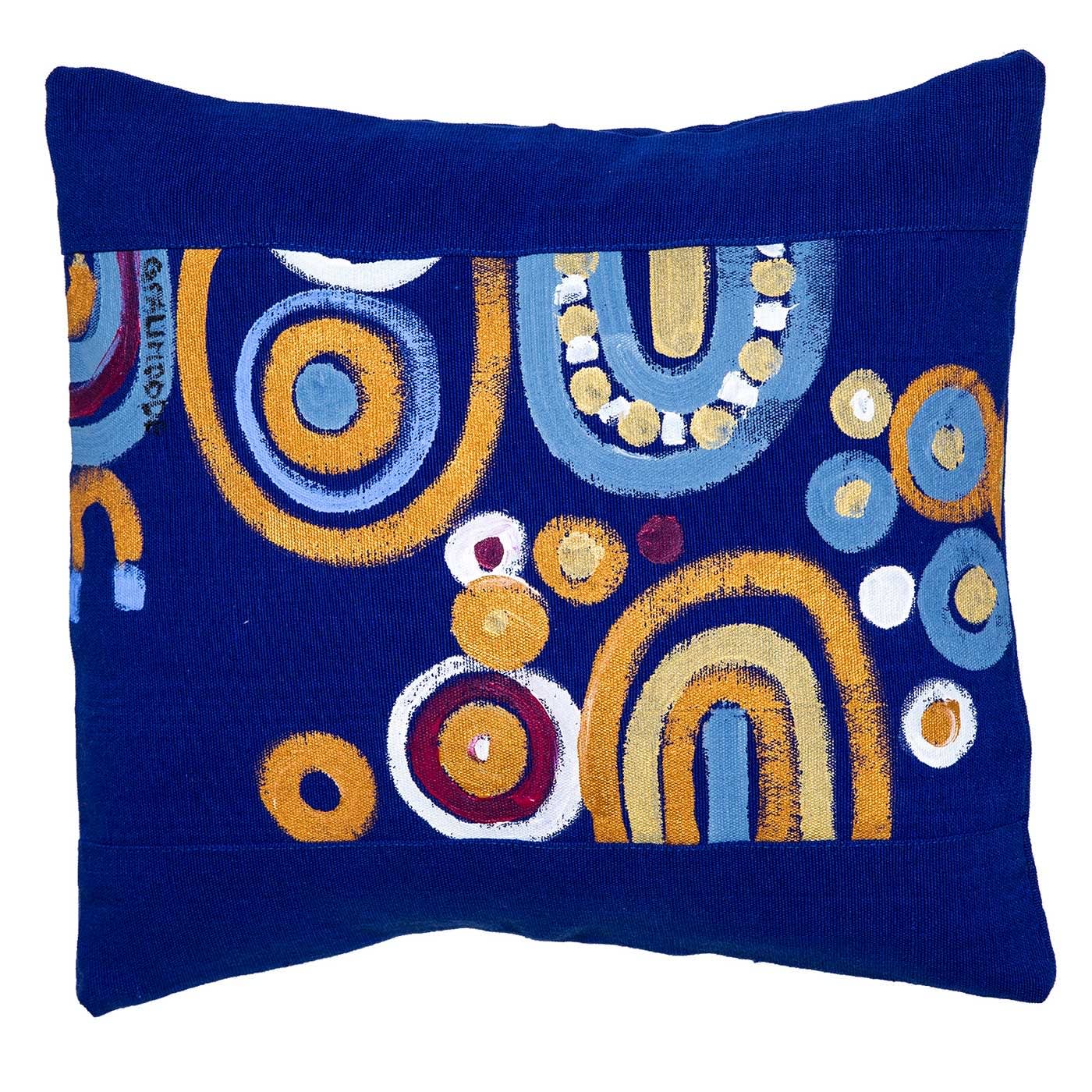 Le Botteghe su Gologone Cotton Hand Painted Indoor Cushion 60x60 cm