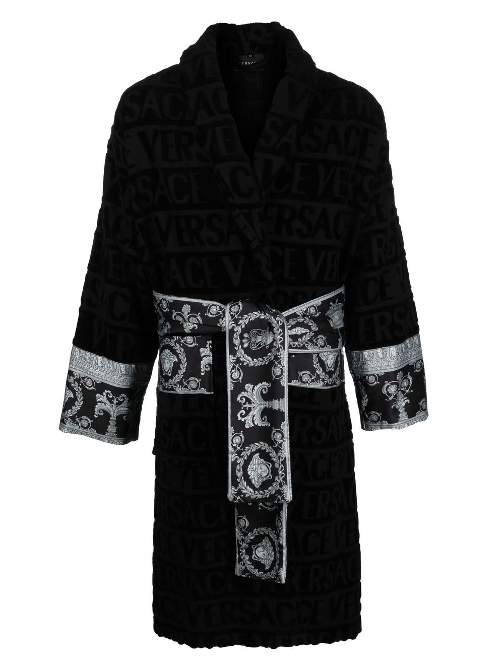 Versace I Love Baroque 浴袍 - 黑色