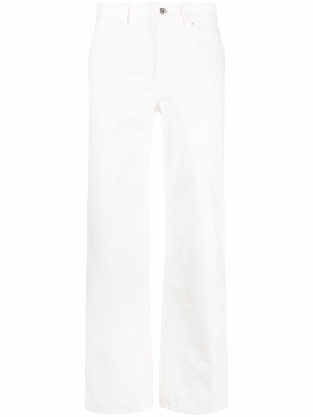 Jil Sander 纯色直筒裤 - 白色
