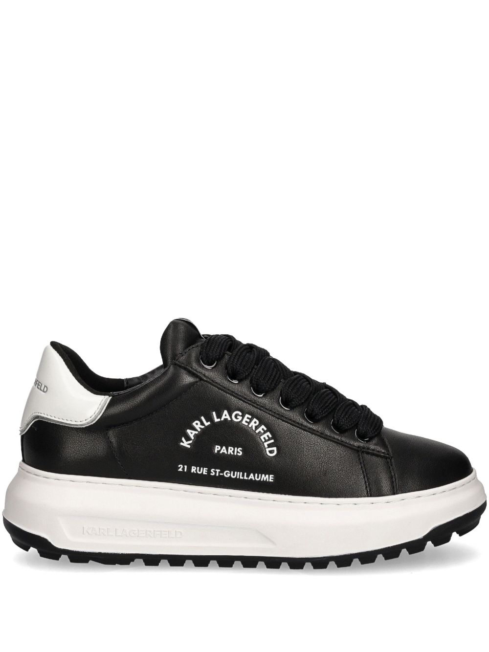 Karl Lagerfeld Kapri Maison Karl 皮质运动鞋 - 黑色