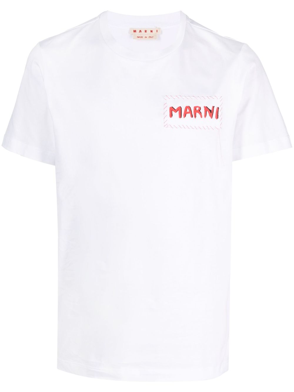 Marni 标贴棉T恤 - 白色