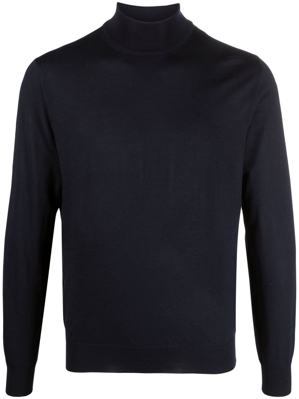 Corneliani 高领针织毛衣 - 蓝色
