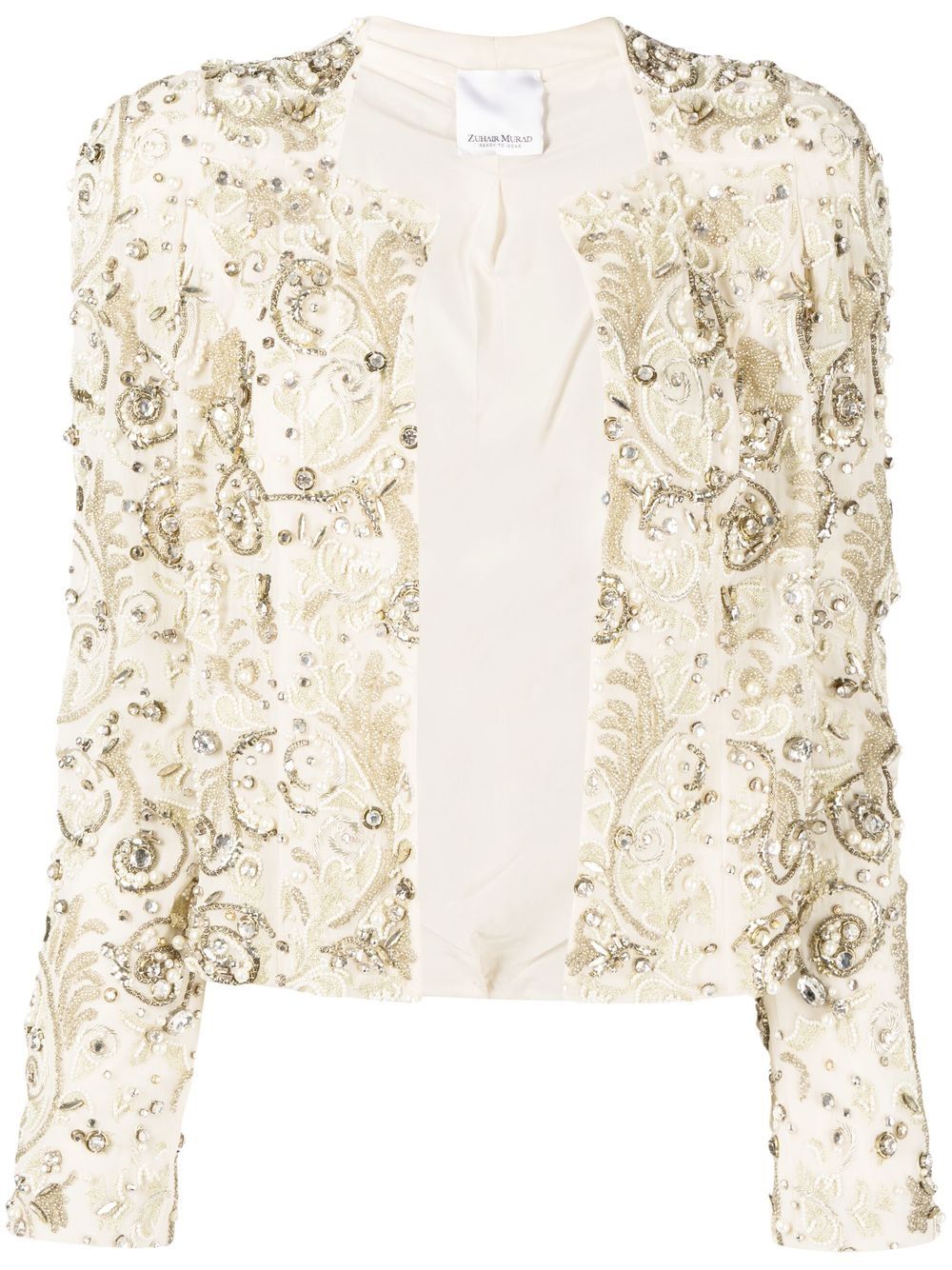 Zuhair Murad 巴洛克缀饰开衫 - 金色