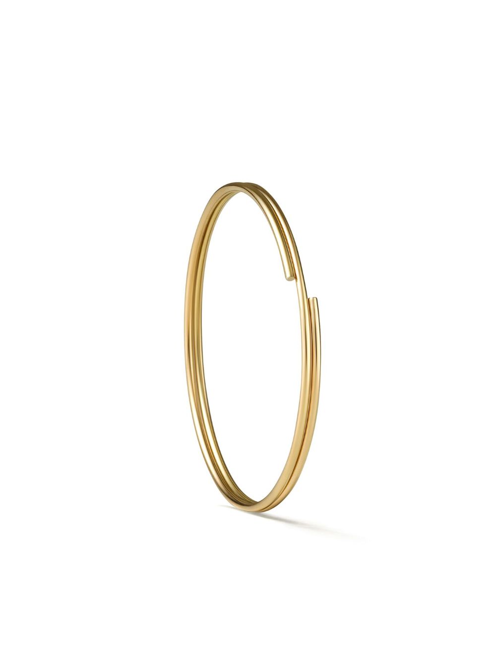 Shihara 18K黄金 Double Hoop 30 耳环 - 金色