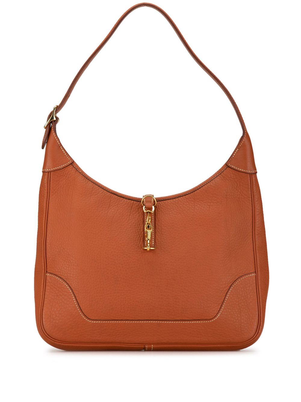Hermès Pre-Owned Fjord Trim 31 单肩包（1998年典藏款） - 褐色