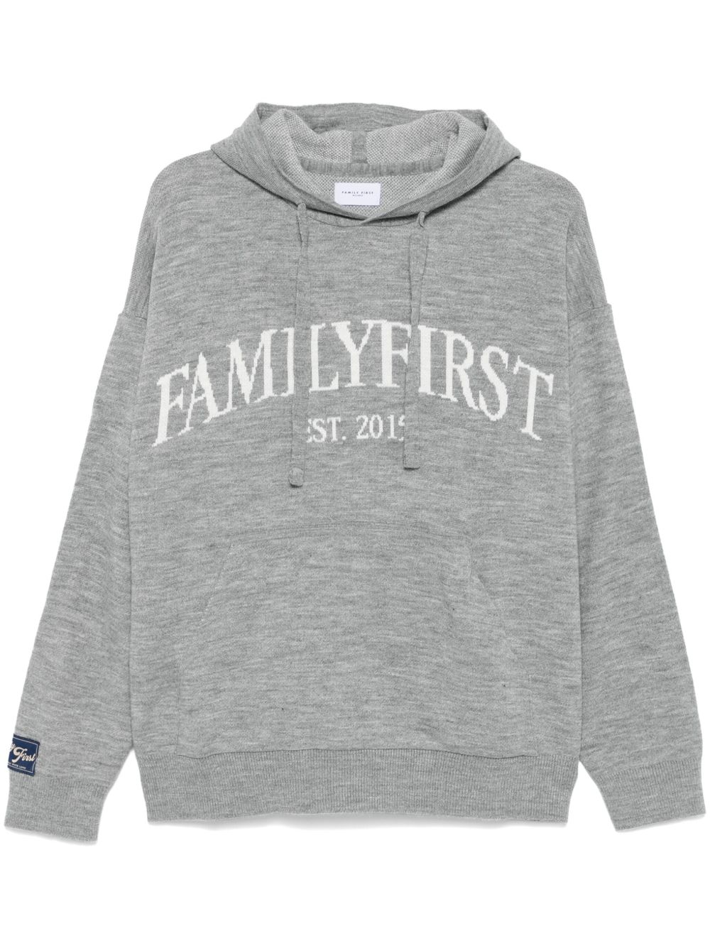 Family First logo提花连帽衫 - 灰色