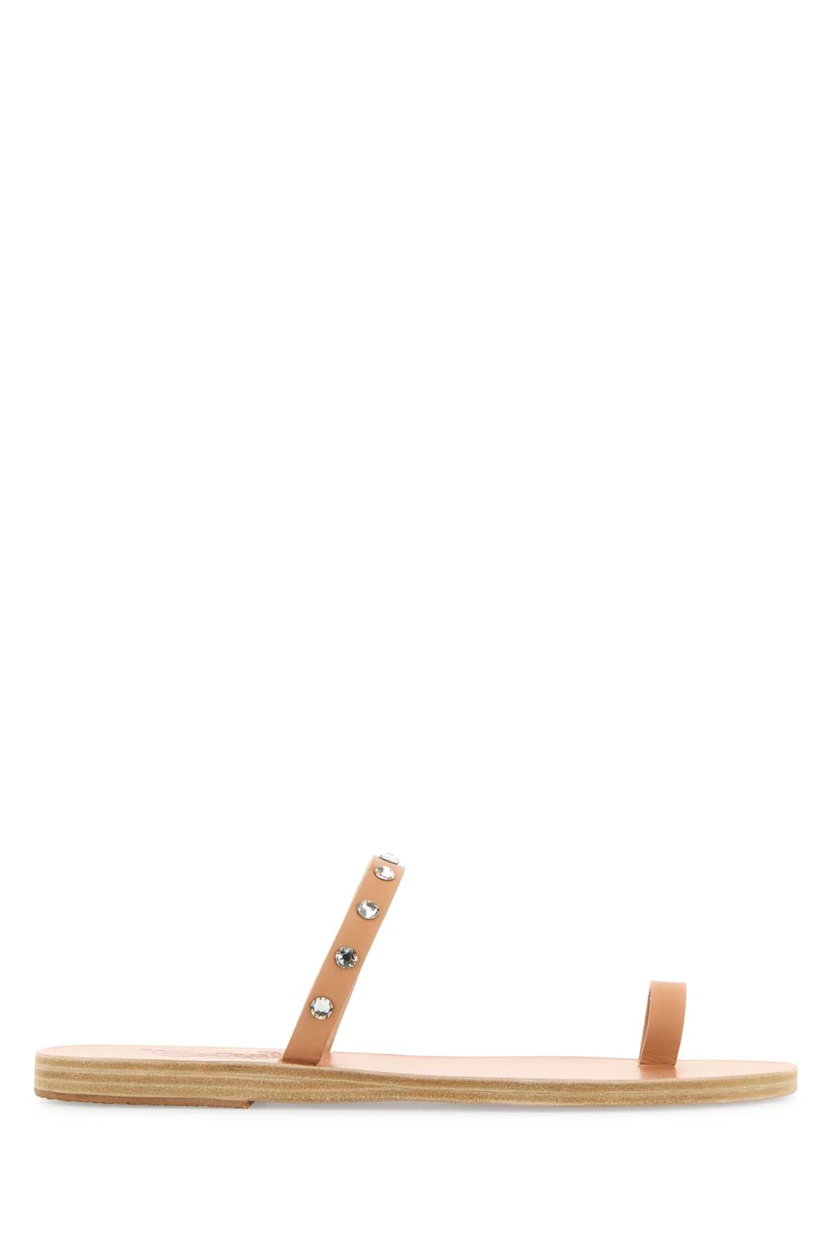Ancient Greek Sandals 肤色粉皮革Audrey夹脚拖鞋