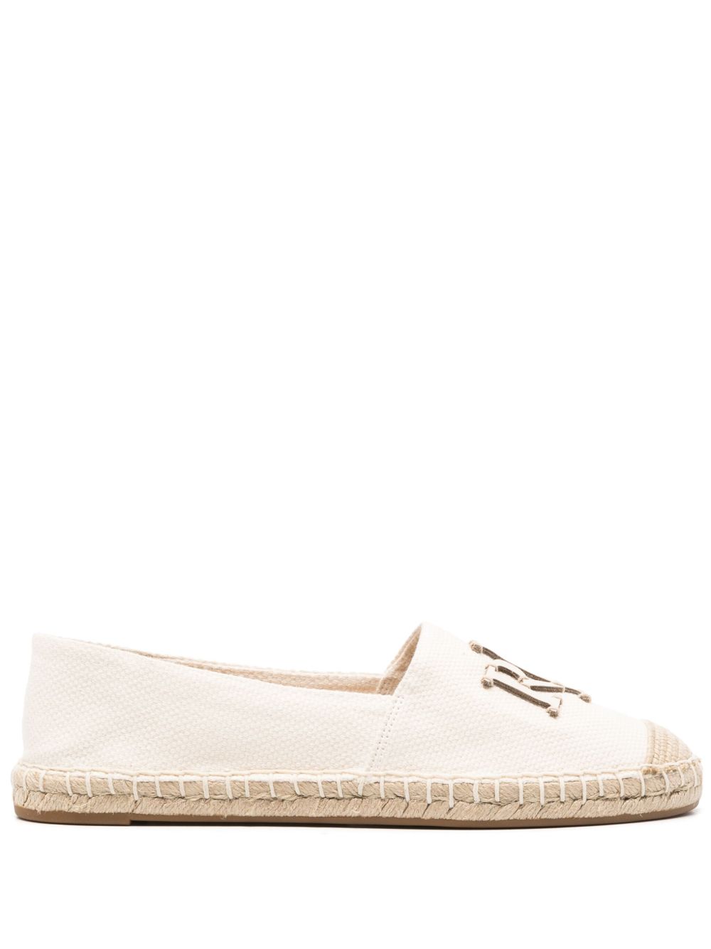 Lauren Ralph Lauren Cameryn logo标牌草编鞋 - 中性色