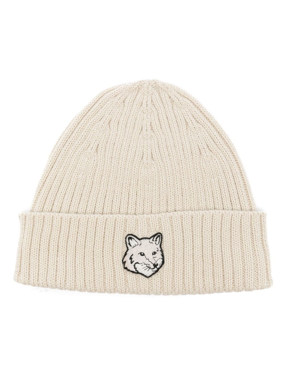 Maison Kitsuné Bold Fox Head 罗纹套头帽 - 中性色