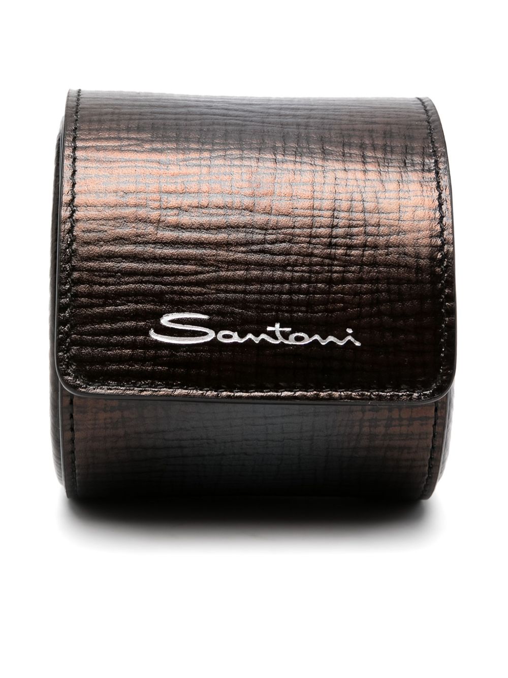 Santoni 皮质腕表收纳盒 - 黑色