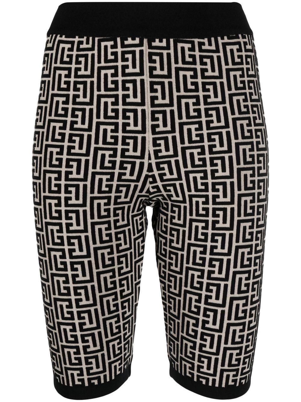 Balmain 巴尔曼 经典logo印花针织短裤 - 中性色