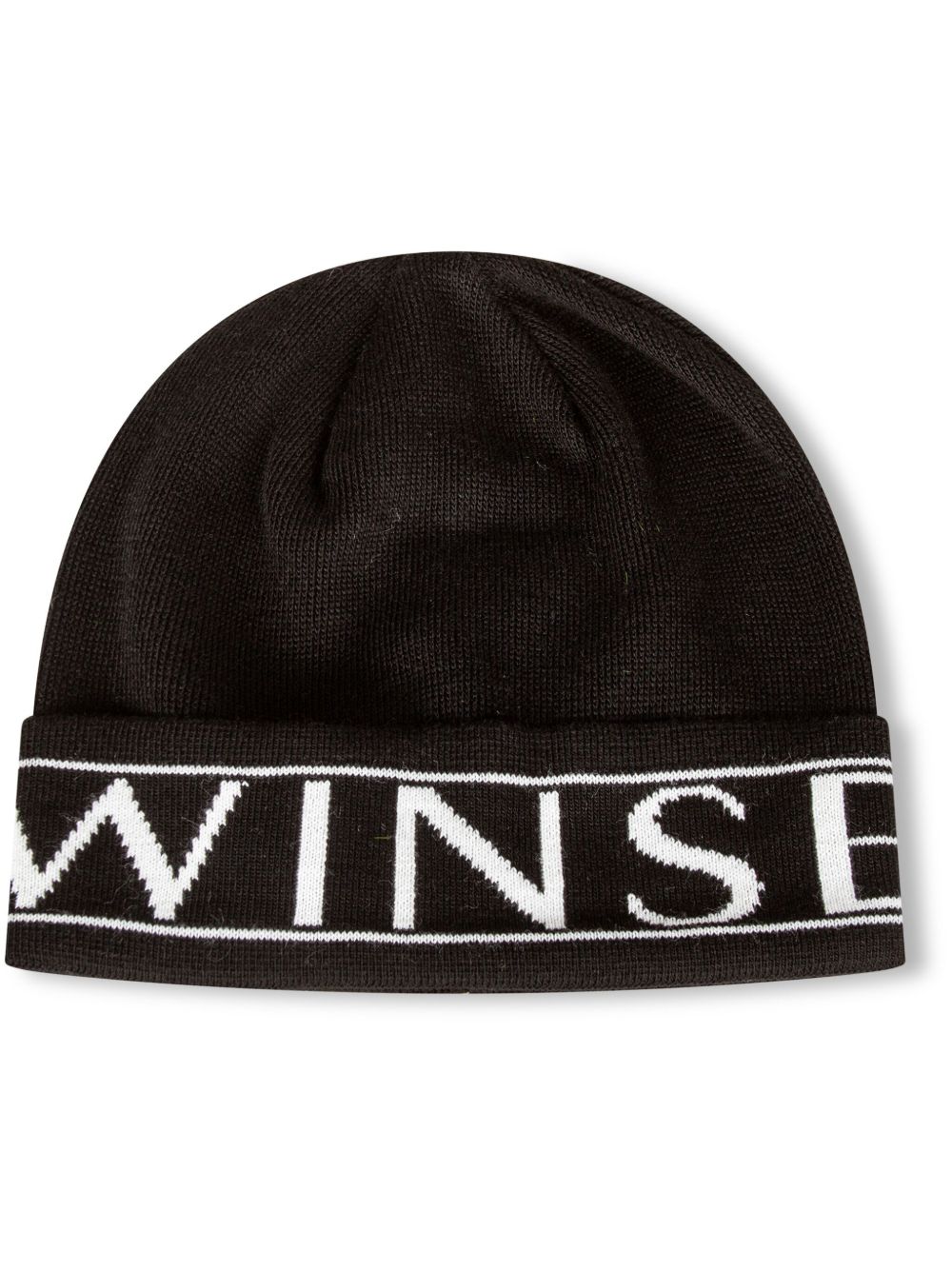 TWINSET logo刺绣套头帽 - 黑色