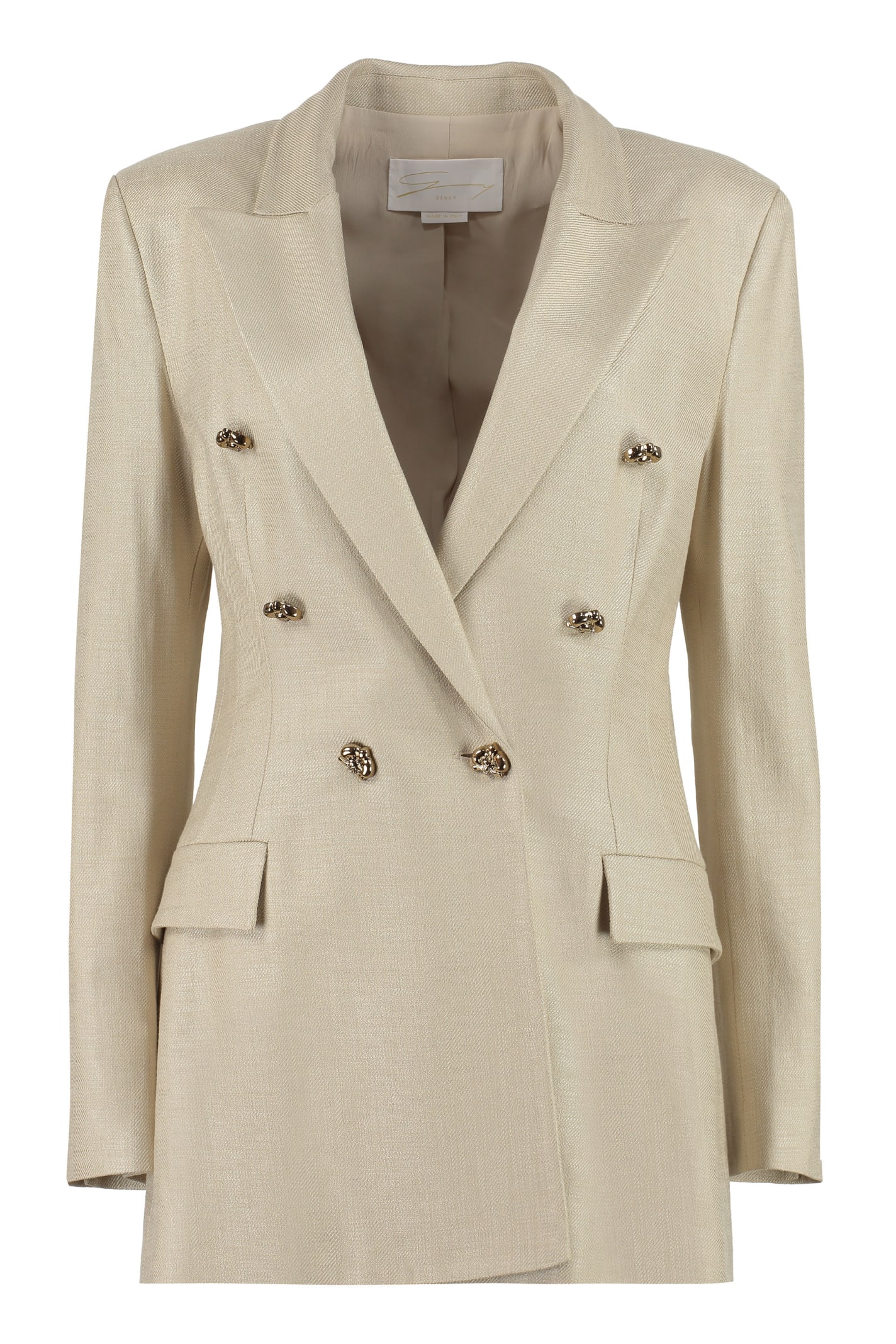 Genny Stretch Double-breasted Blazer