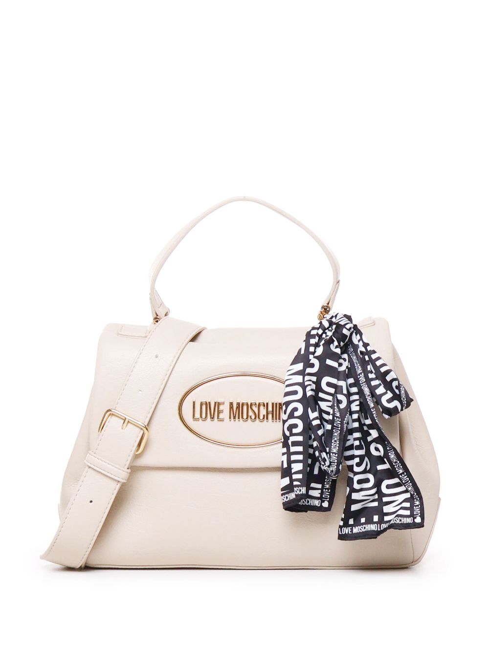 Love Moschino logo斜挎包 - 白色