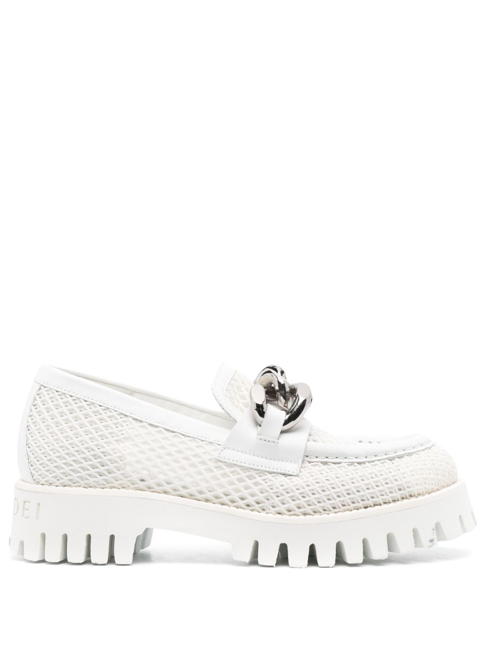 Casadei Tappeur 网面乐福鞋 - 白色