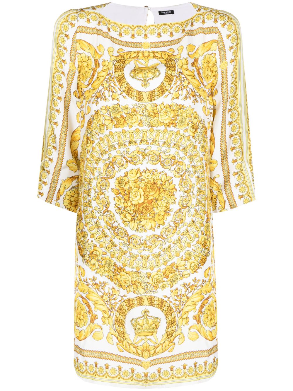 Versace Barocco 印花罩衫 - 白色
