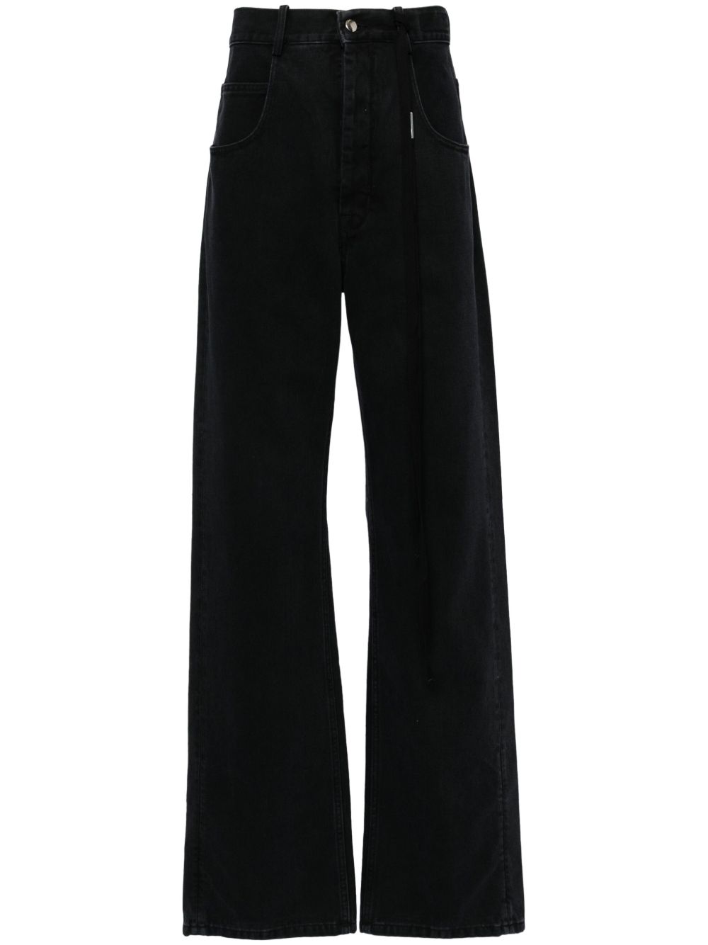 Ann Demeulemeester 直筒牛仔裤 - 黑色