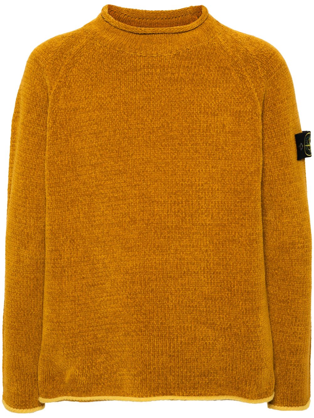 Stone Island 罗盘徽章羊毛混纺毛衣 - 黄色