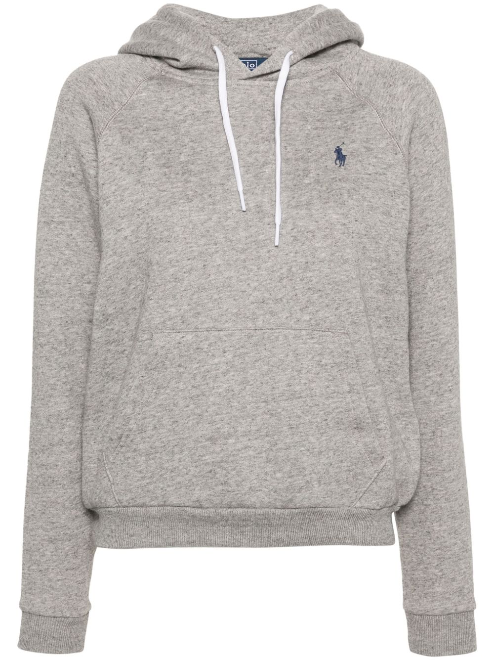 Polo Ralph Lauren logo刺绣连帽衫 - 灰色