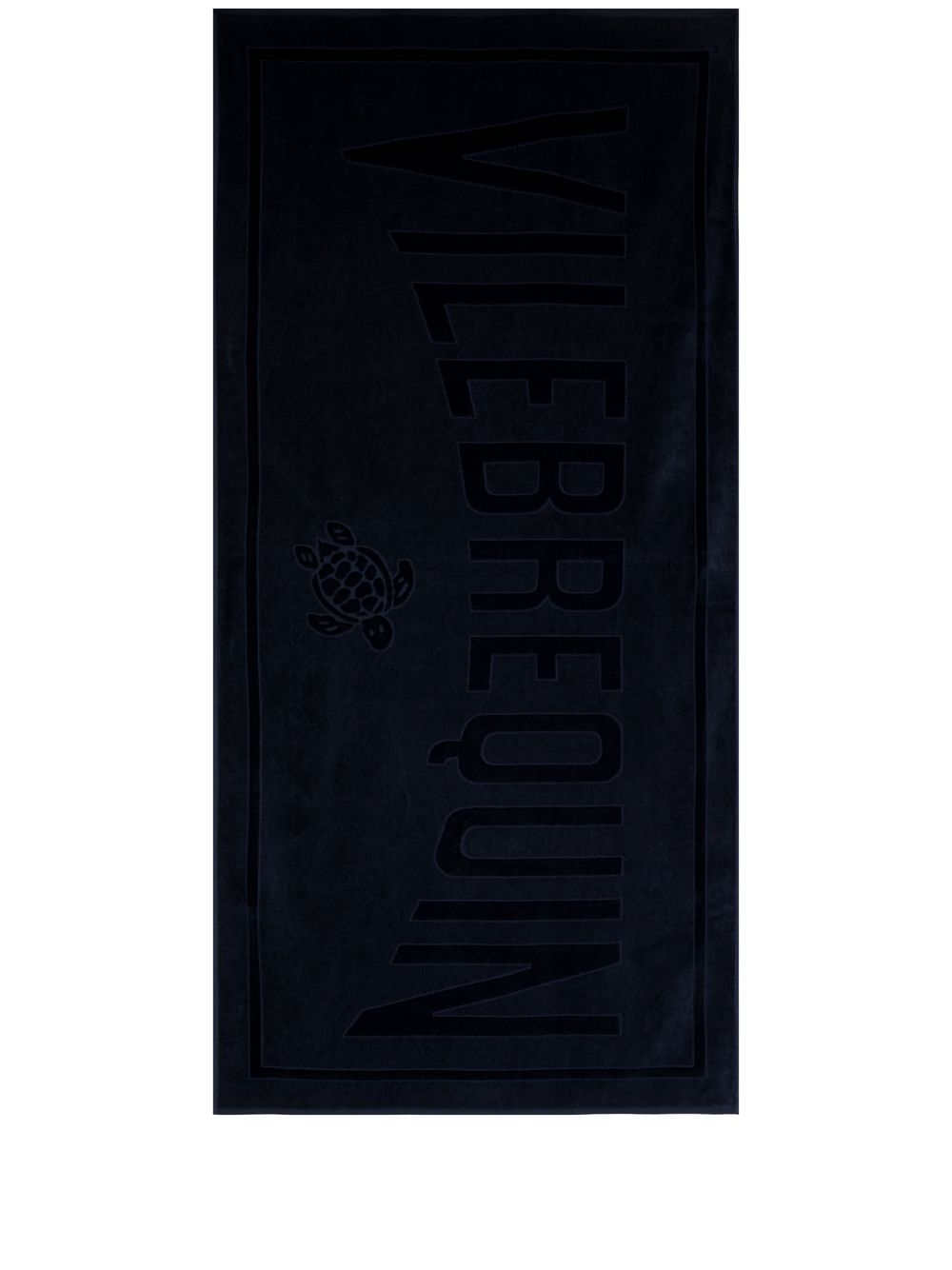 Vilebrequin logo提花毛巾 - 蓝色