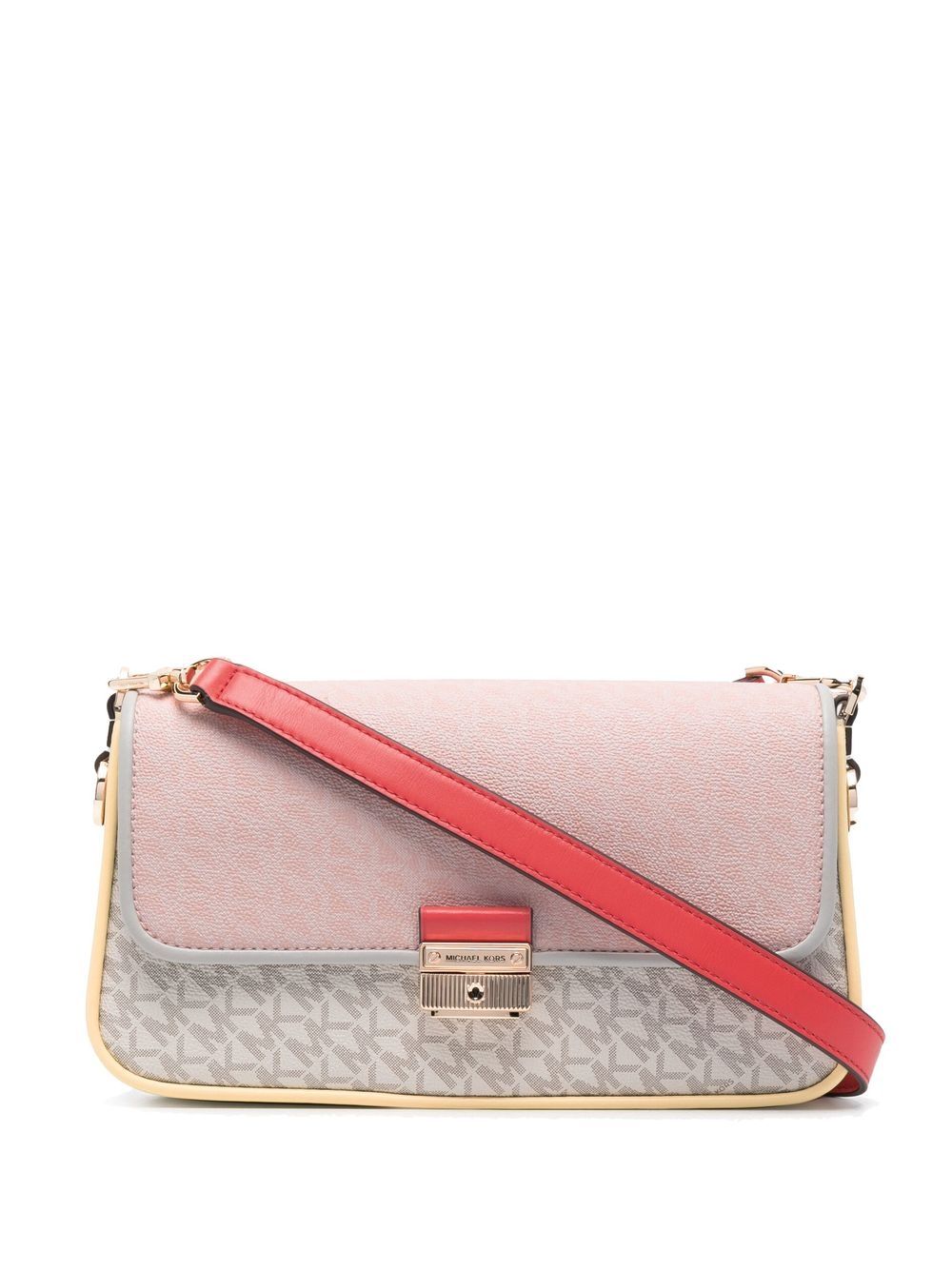 Michael Michael Kors Bradshaw logo印花单肩包 - 中性色
