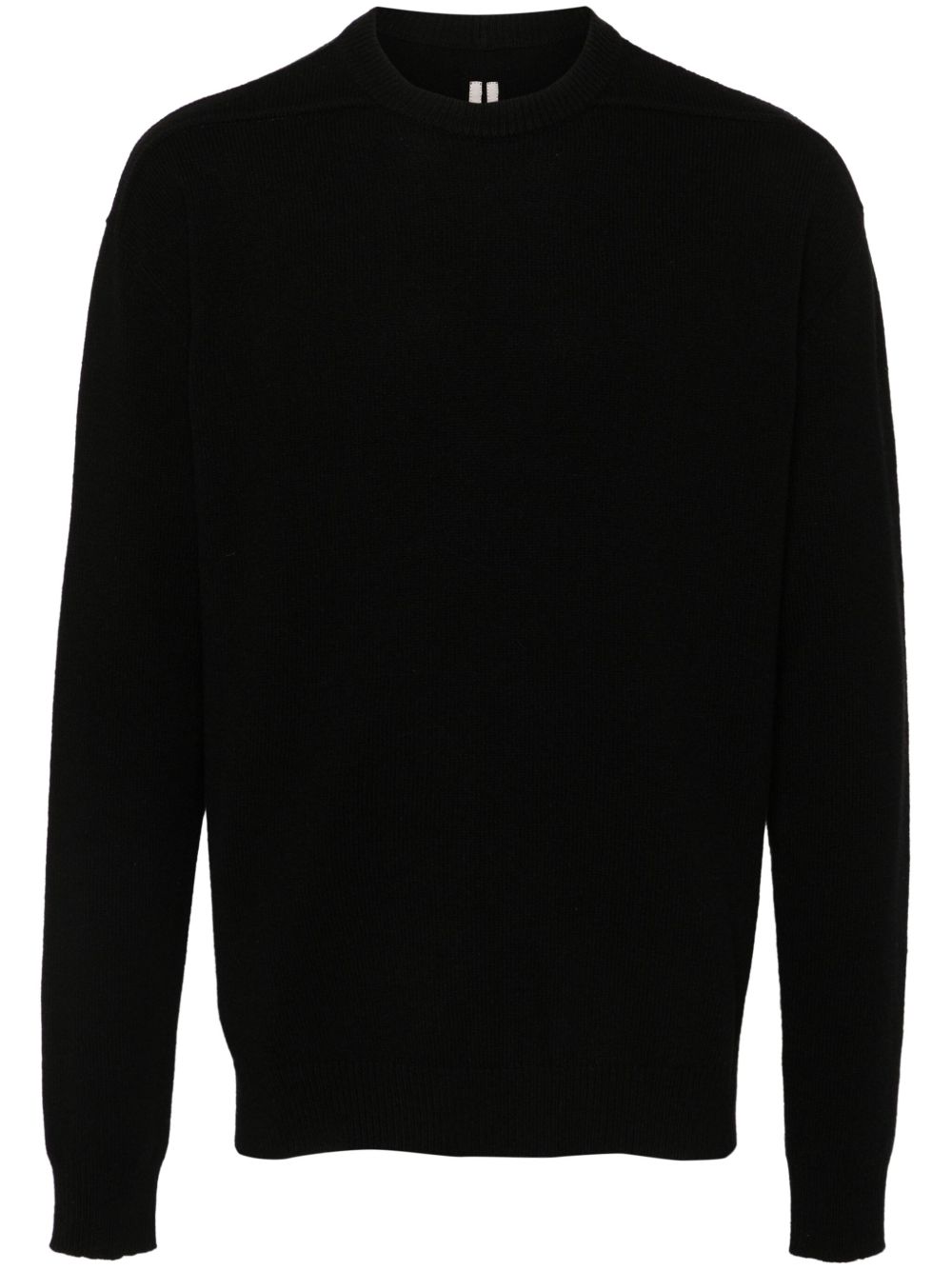 Rick Owens 垮肩毛衣 - 黑色