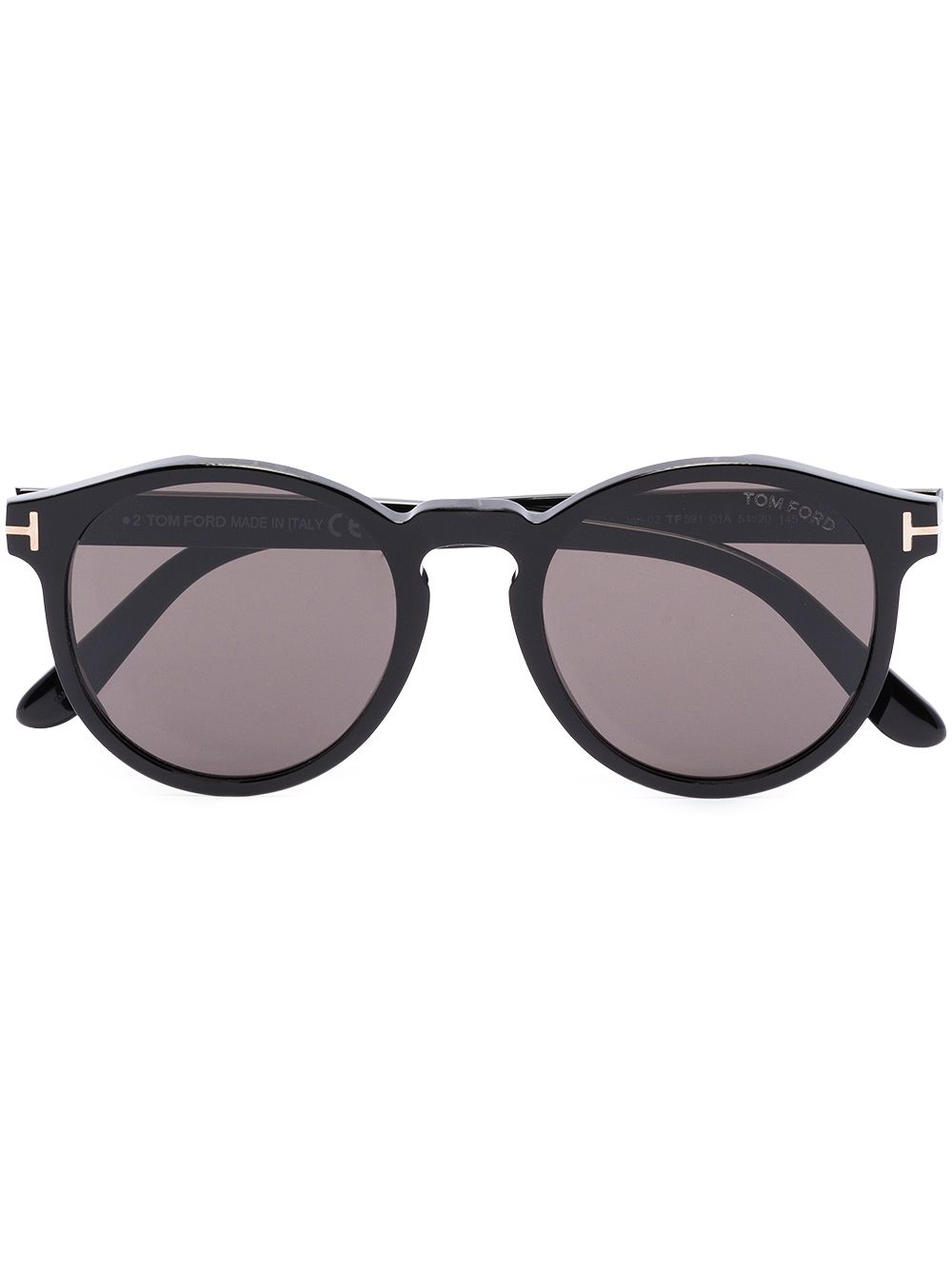 TOM FORD Eyewear 汤姆福特 圆框太阳眼镜 - 黑色