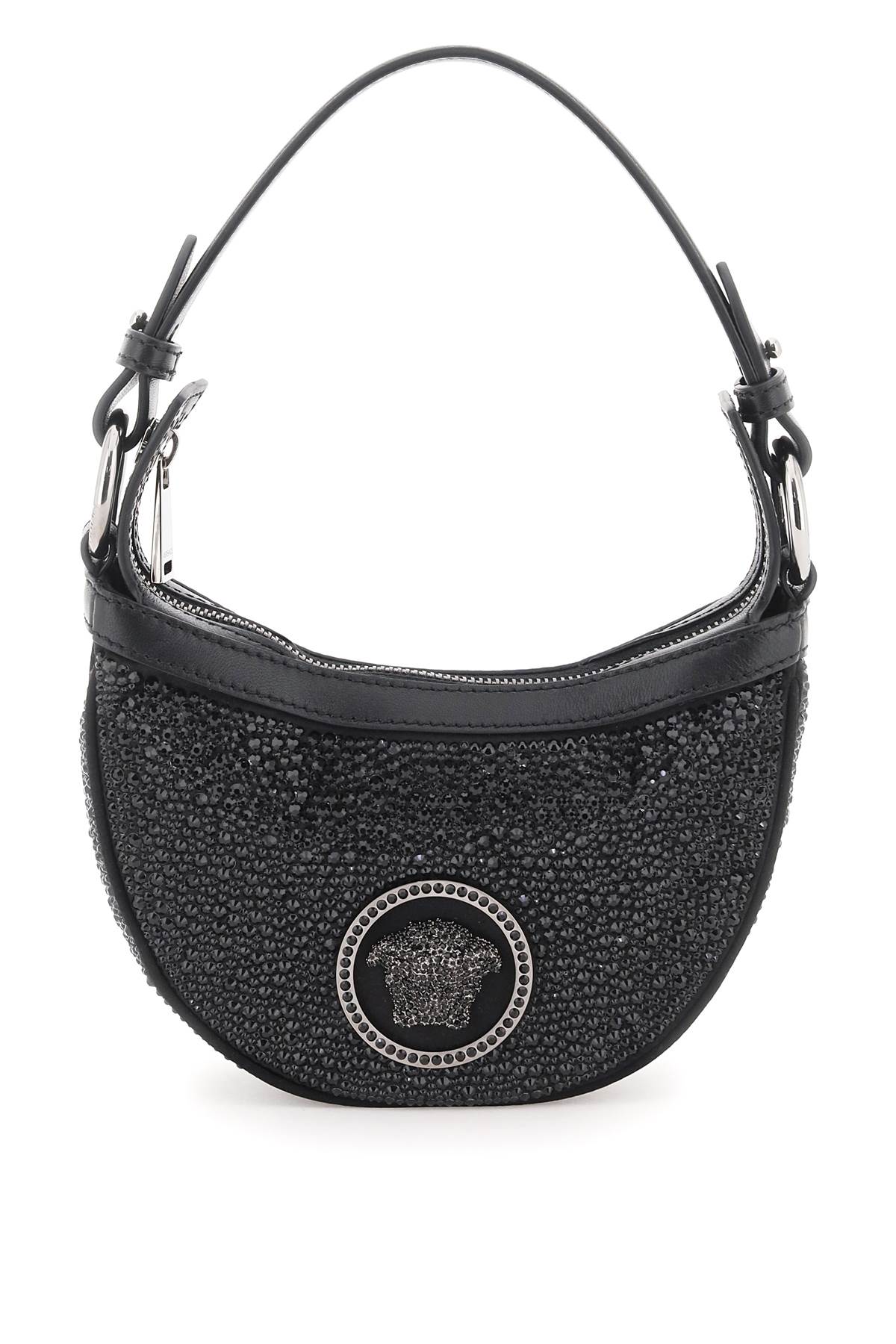 Versace Crystal Repeat Mini Hobo Bag