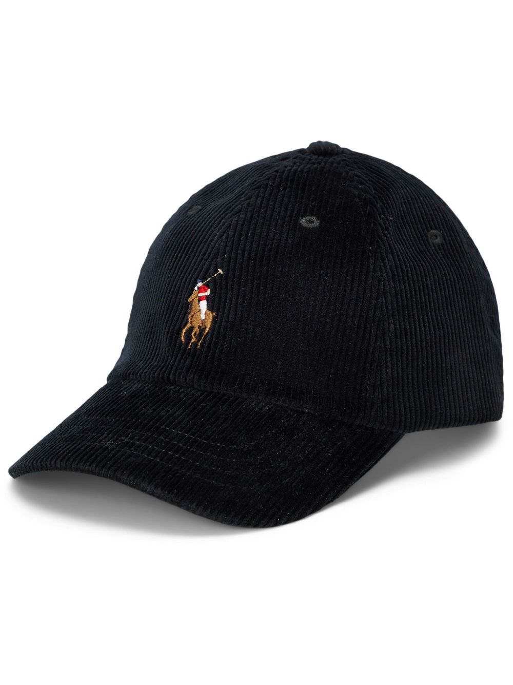 Polo Ralph Lauren 灯芯绒棒球帽 - 黑色