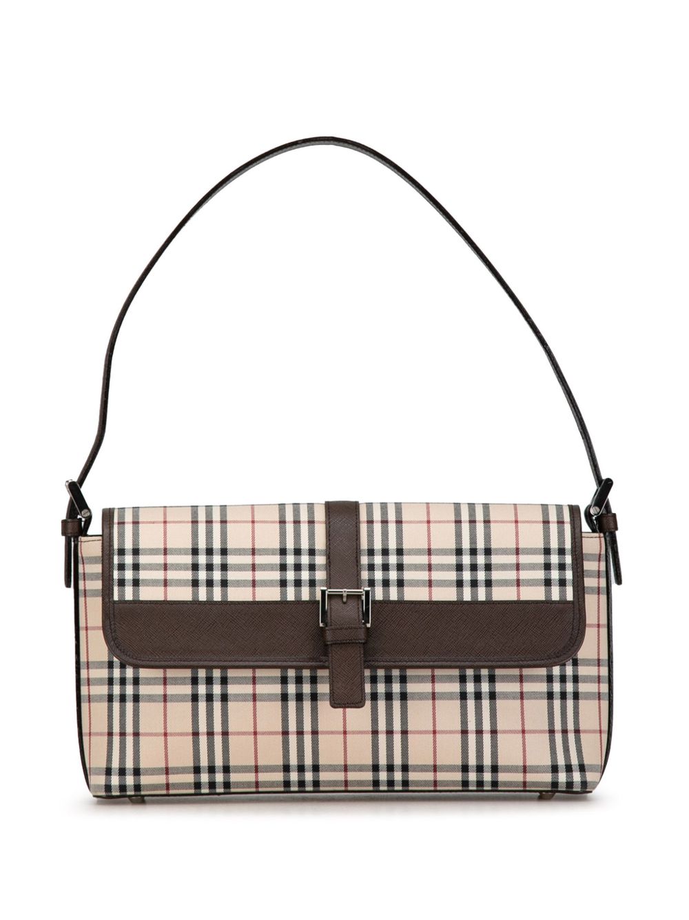 Burberry Pre-Owned 2000-2017 House Check Canvas shoulder bag - 褐色