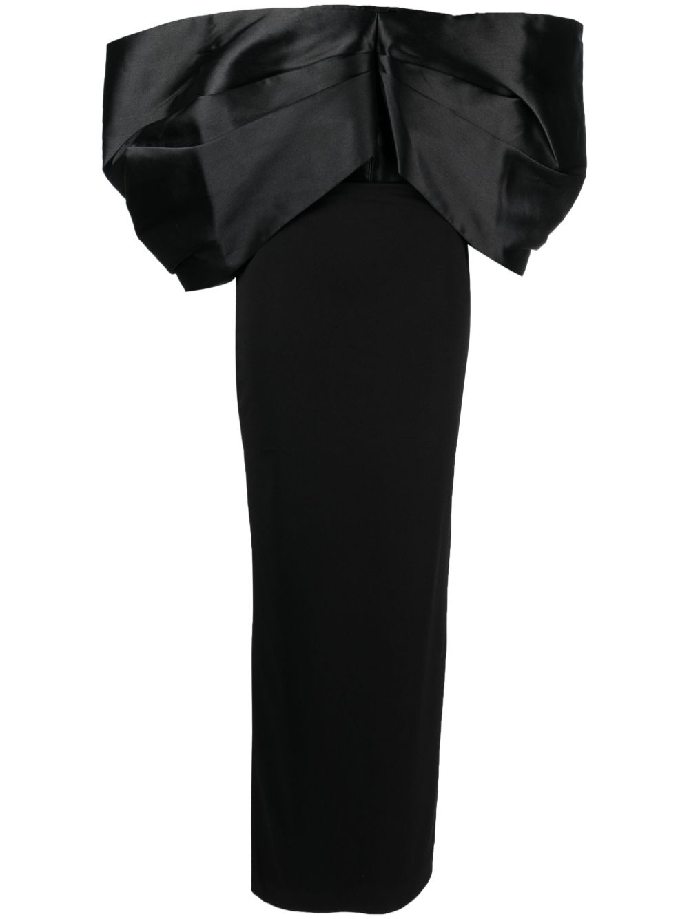 Solace London Filippa 露肩礼服 - 黑色