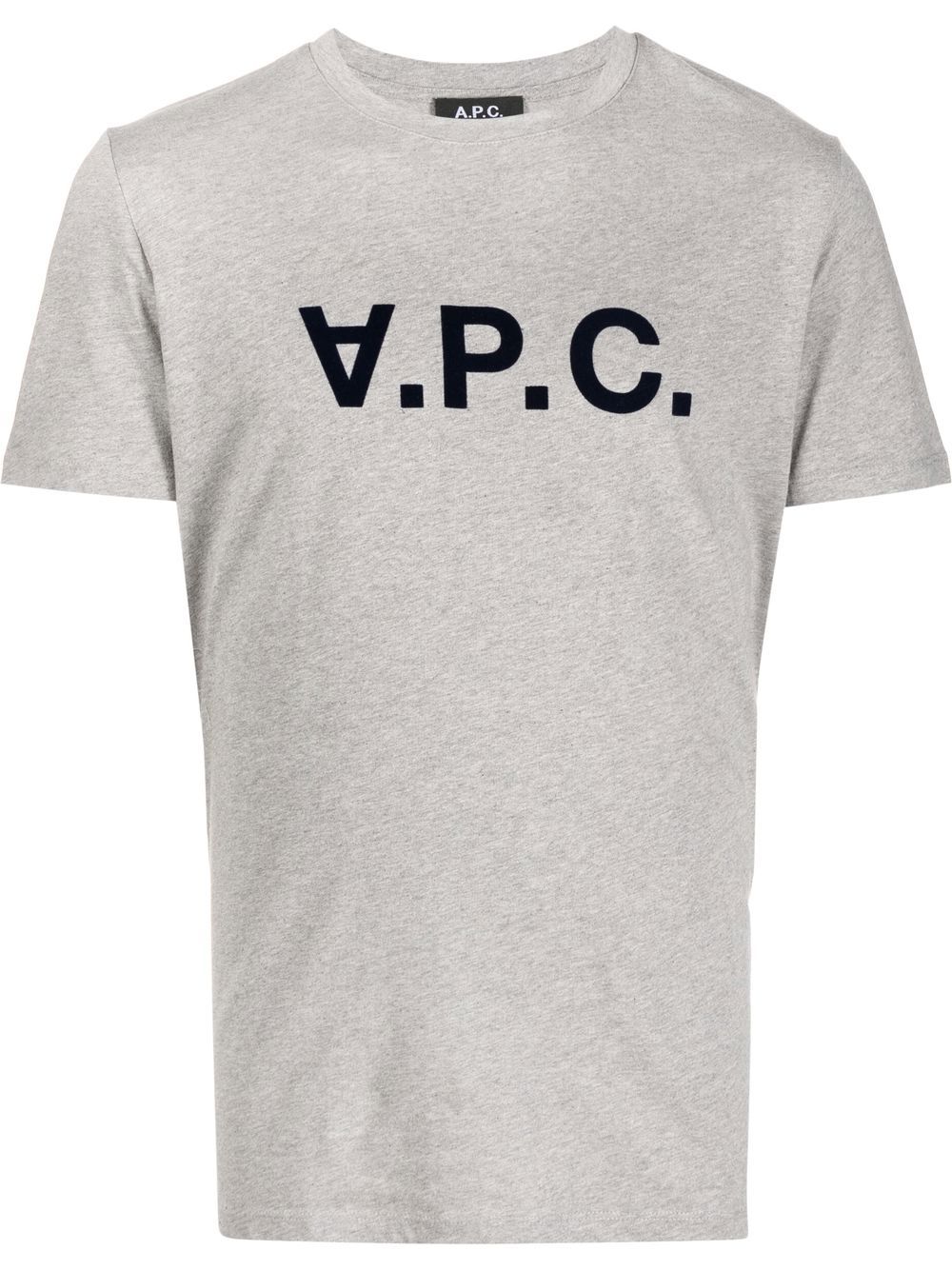 A.P.C. logo印花T恤 - 灰色