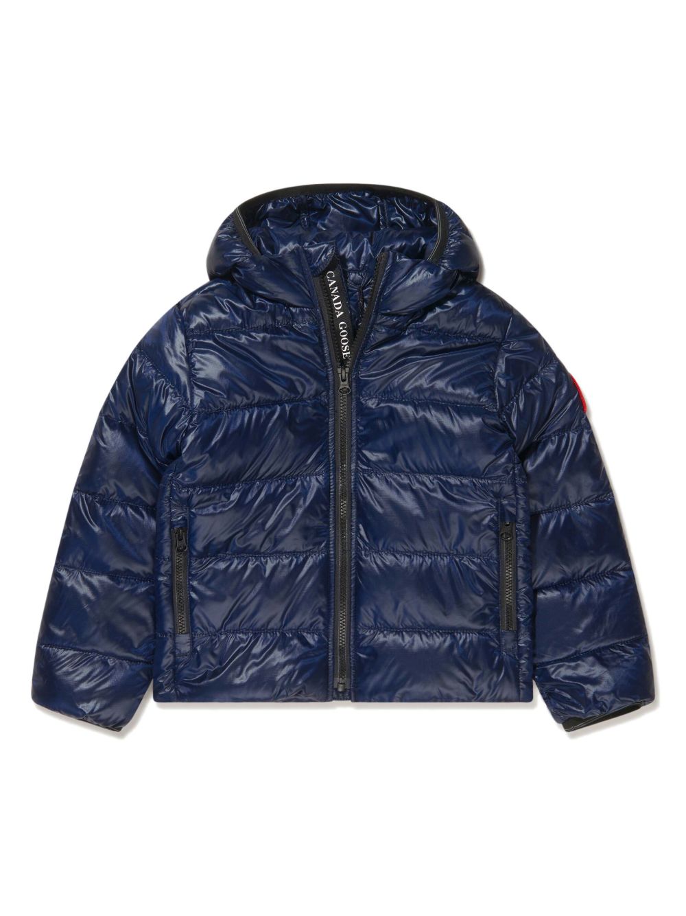 Canada Goose Kids logo贴花填充夹克 - 蓝色
