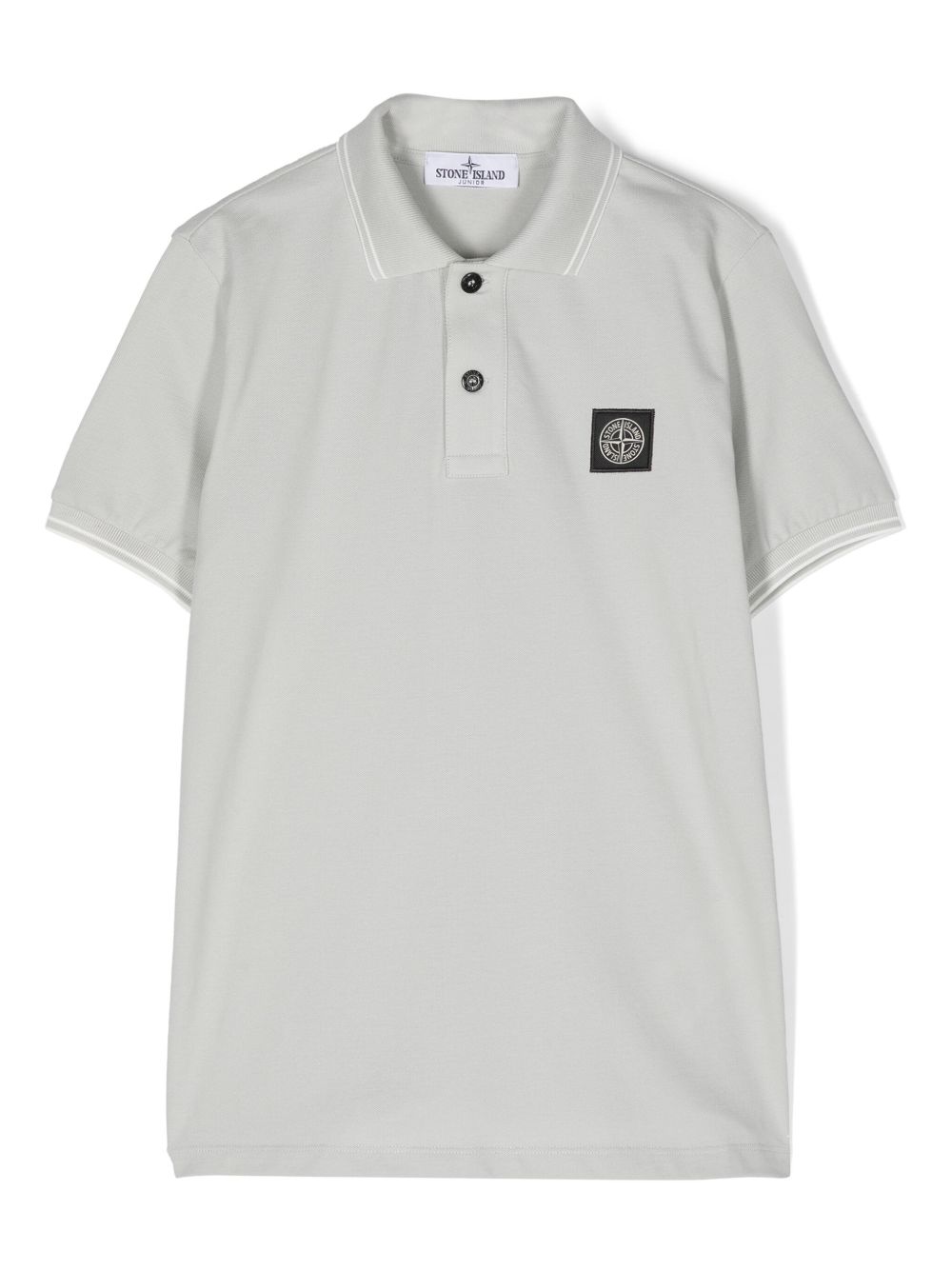 Stone Island Junior Compass 图案polo衫 - 灰色