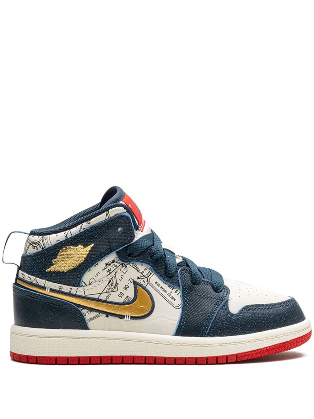 Jordan Kids Air Jordan 1 Mid SE Take Flight 运动鞋 - 蓝色