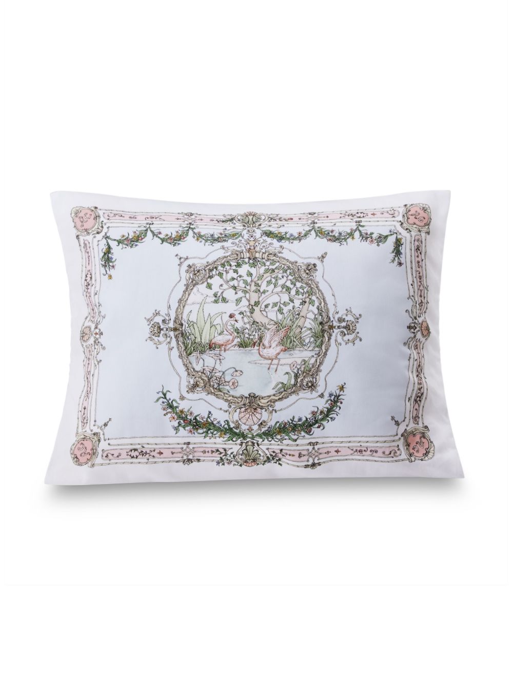 Atelier Choux Tapestry 印花棉枕套 - 白色