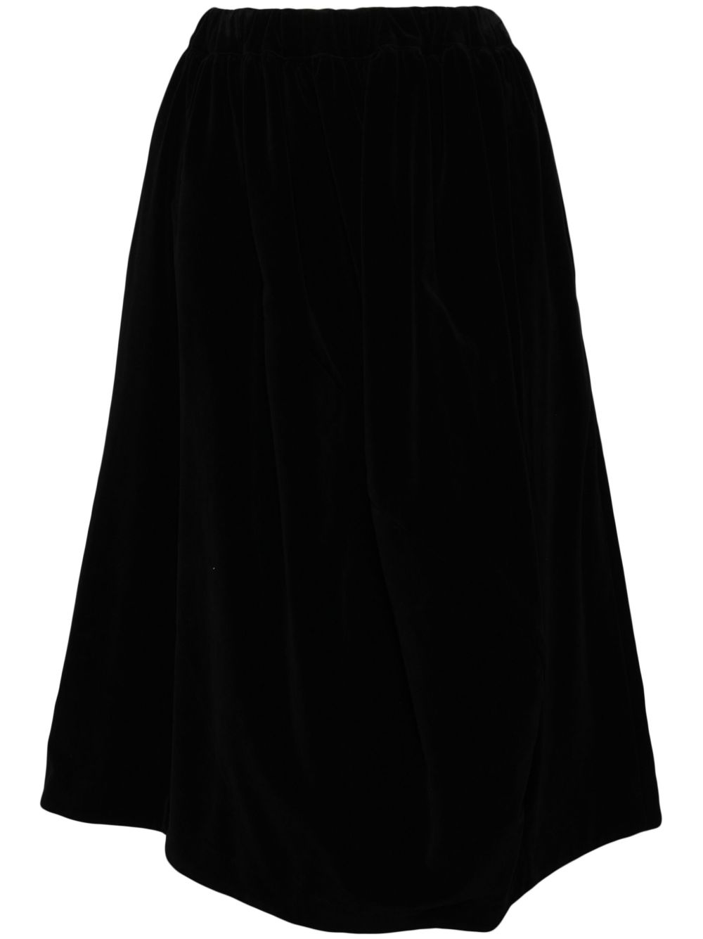 Comme Des Garçons Comme Des Garçons 拼接中长半身裙 - 黑色