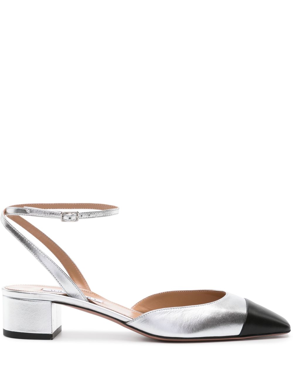 Aquazzura French Flirt 低跟鞋 - 银色