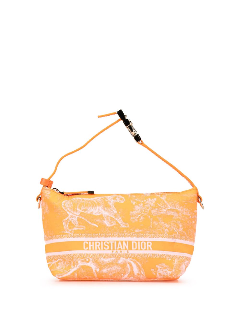 Christian Dior Pre-Owned Toile de Jouy Reverse DiorTravel Nomad Pouch 小号功能性面料手提包（2022年典藏款） - 橘色