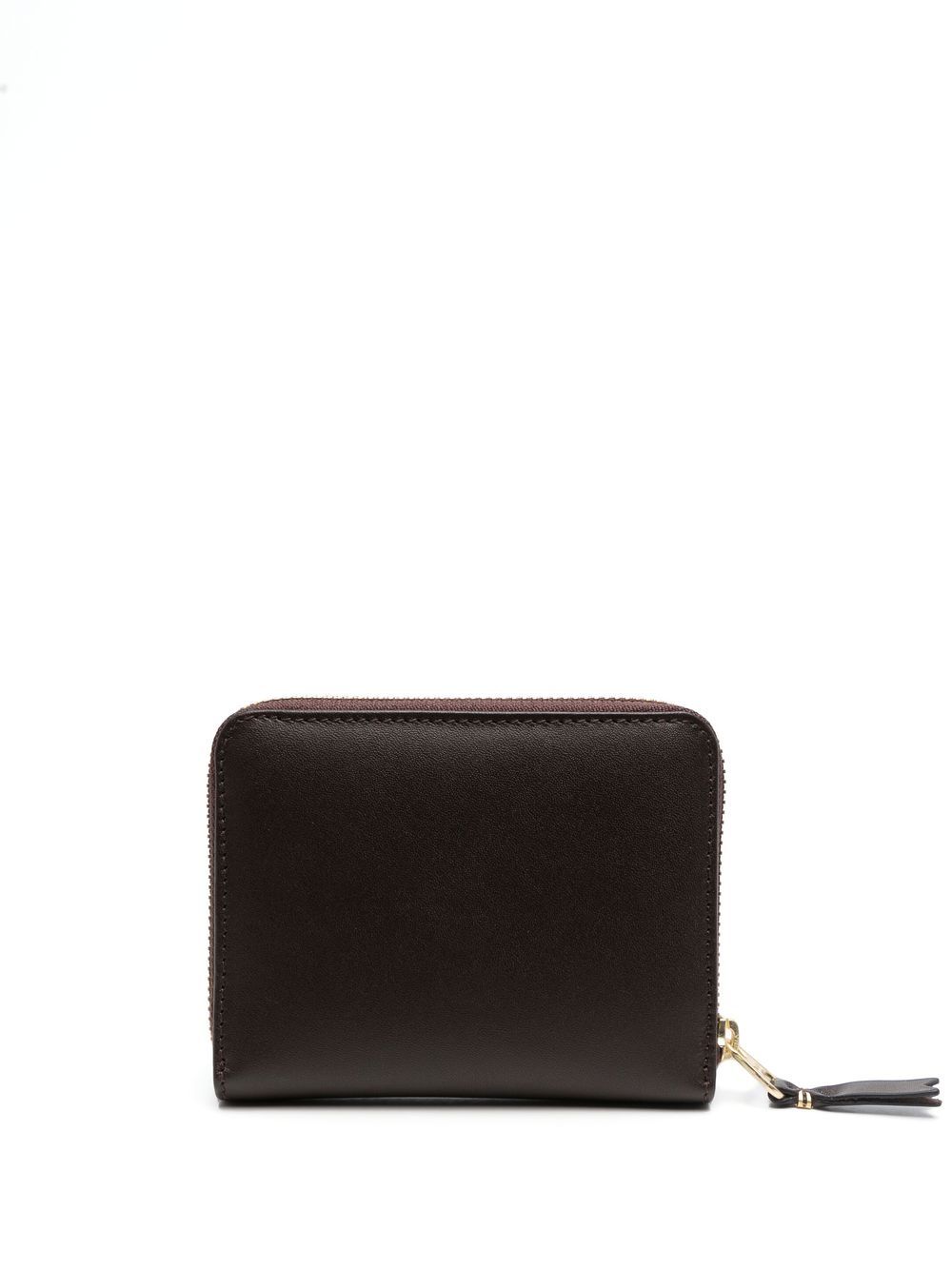 Comme Des Garçons Wallet 拉链皮质钱包 - 褐色