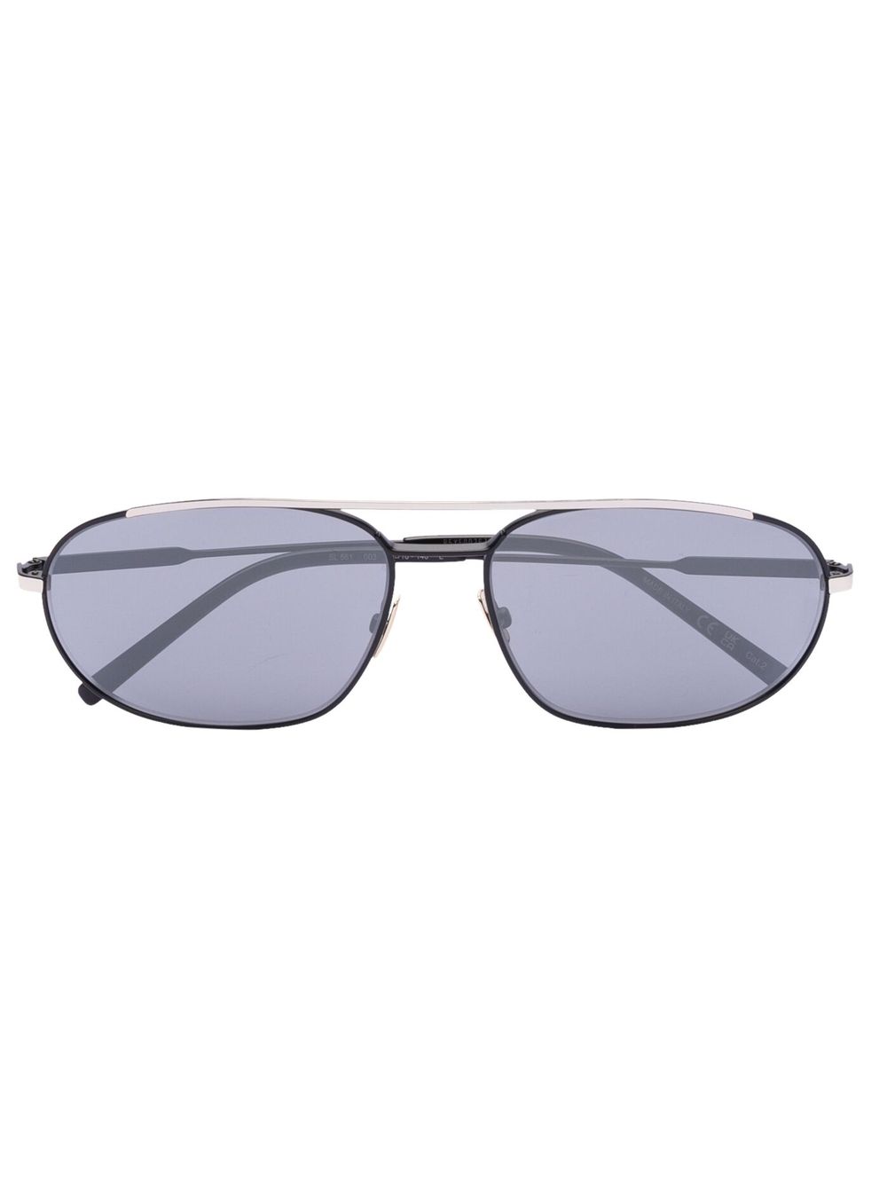 Saint Laurent Eyewear Edgy SL 561 飞行员镜框太阳眼镜 - 黑色