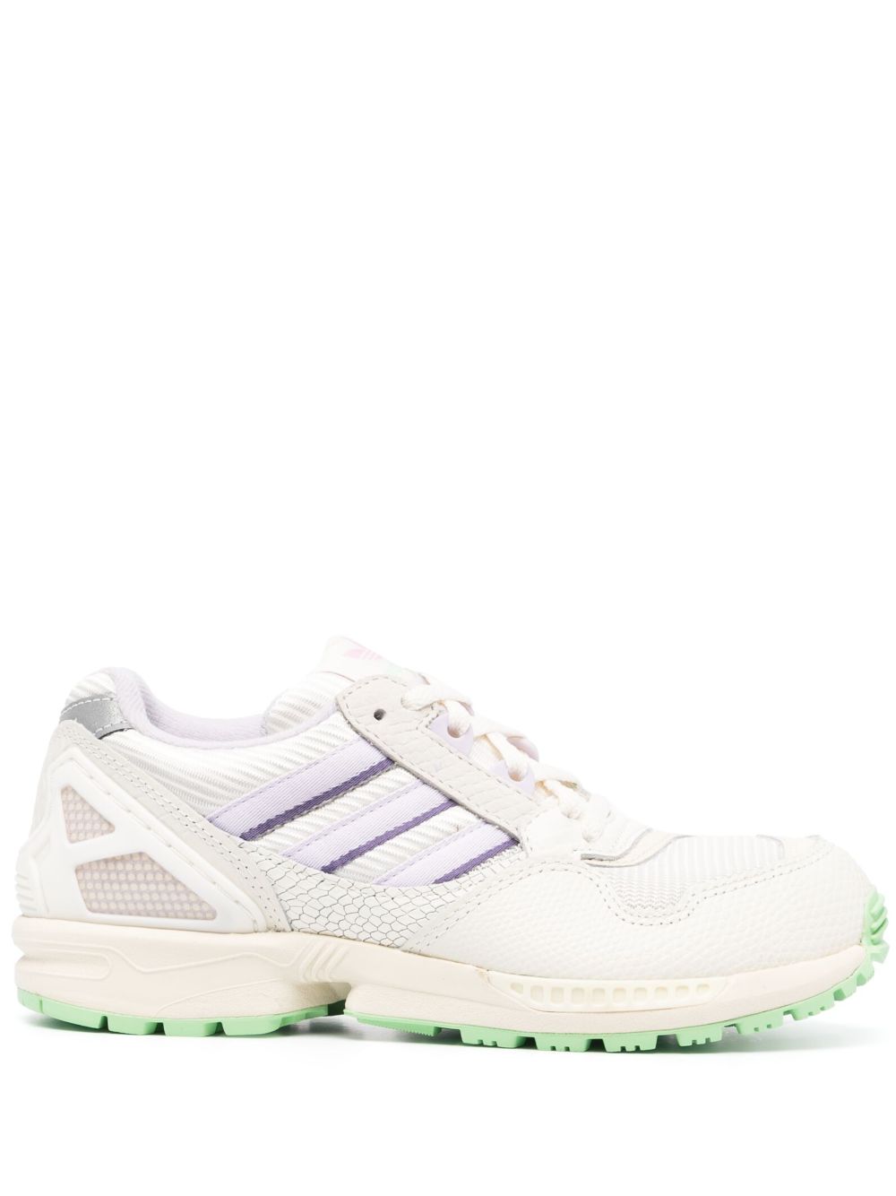 adidas 拼接仿鳄鱼纹效果低帮运动鞋 - 中性色
