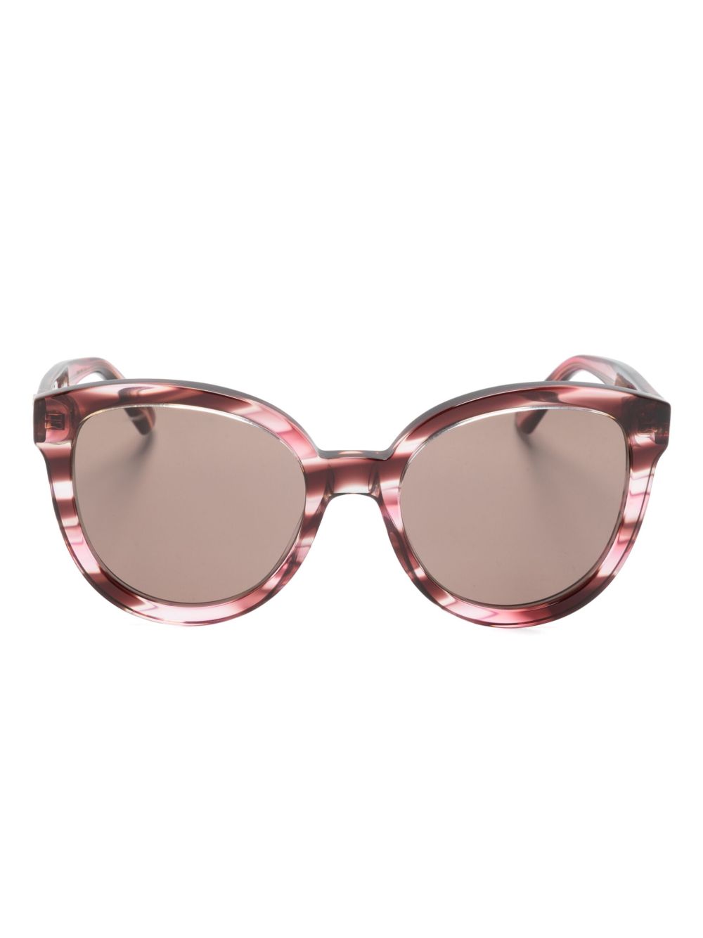 Gucci Eyewear 猫眼框太阳眼镜 - 粉色