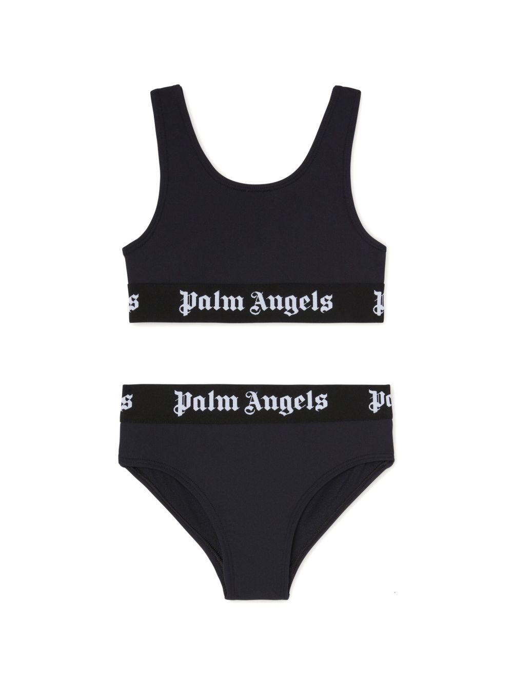 Palm Angels Kids logo织带比基尼 - 黑色
