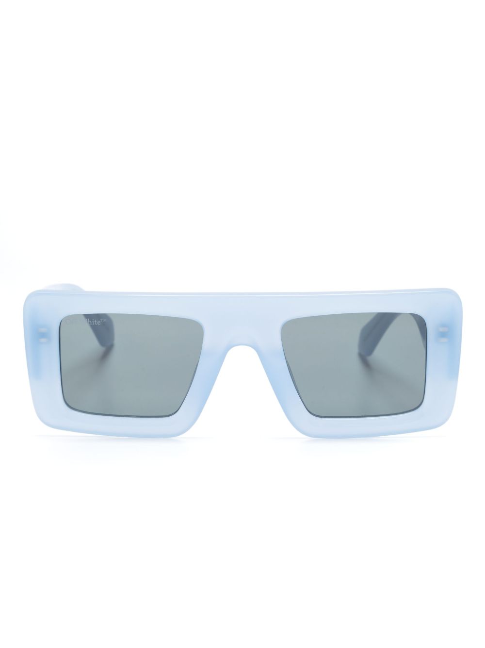 Off-White Eyewear Seattle 长方形框太阳眼镜 - 蓝色