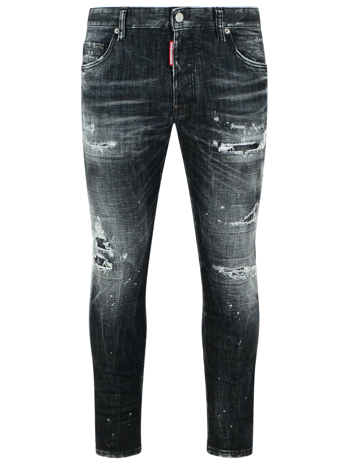 Dsquared2 滑板款黑色棉质牛仔裤
